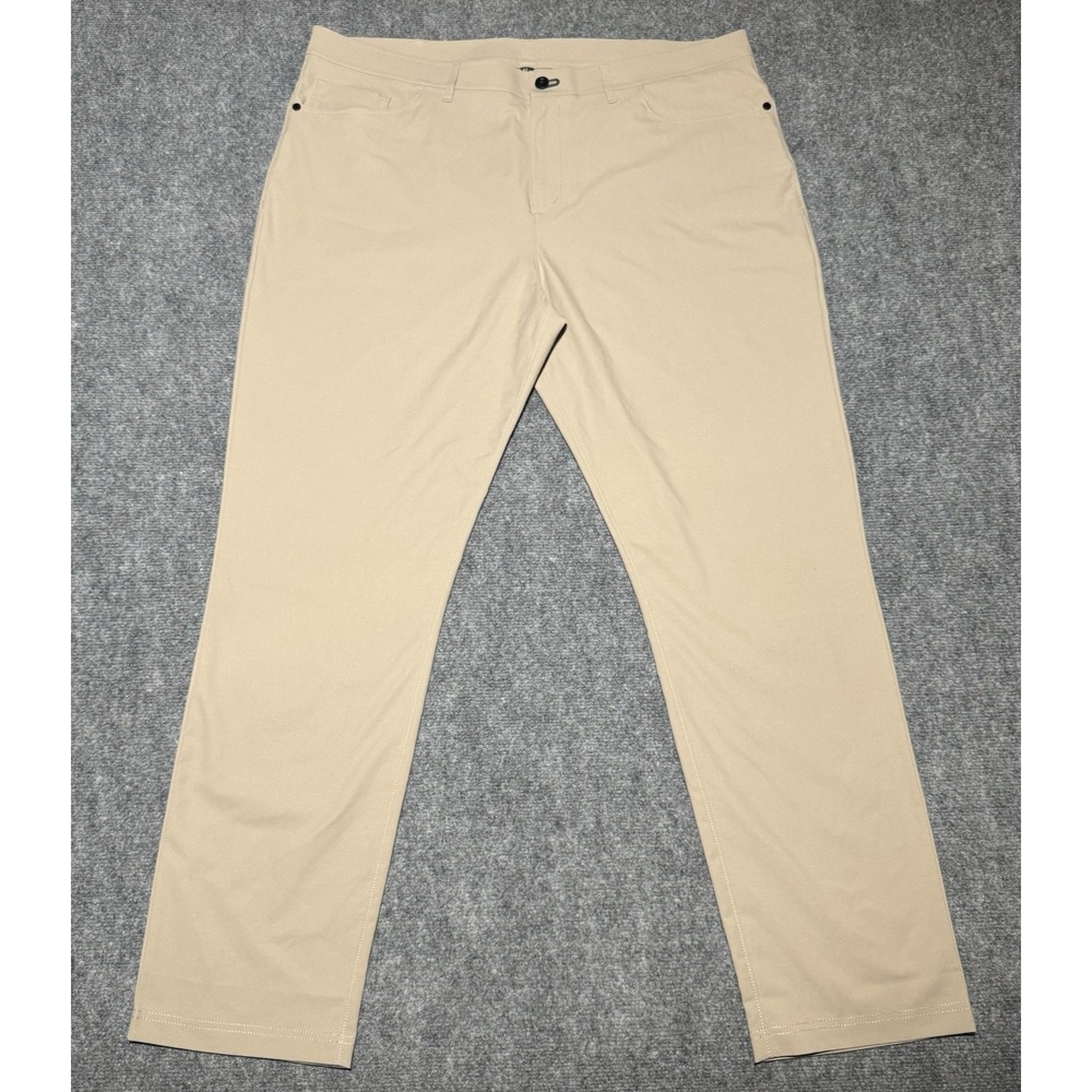 Public Rec Gamechanger Pants Men 42x32 Kakhi Stretch Performance Golf All Day